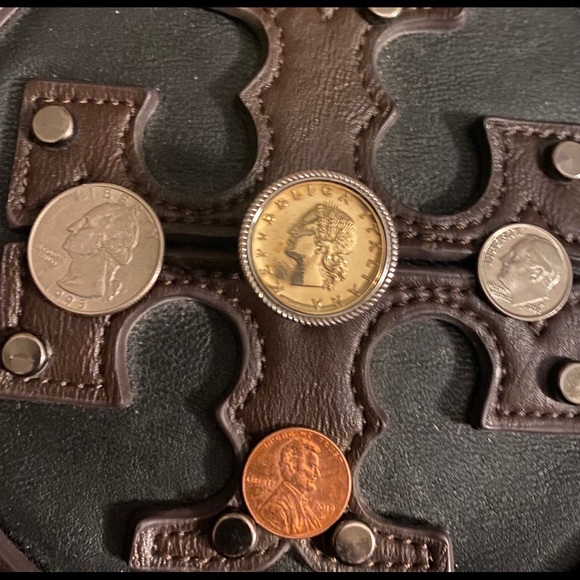 925 Sterling Silver Authentic Italian Coin Ring - Picture 10 of 10